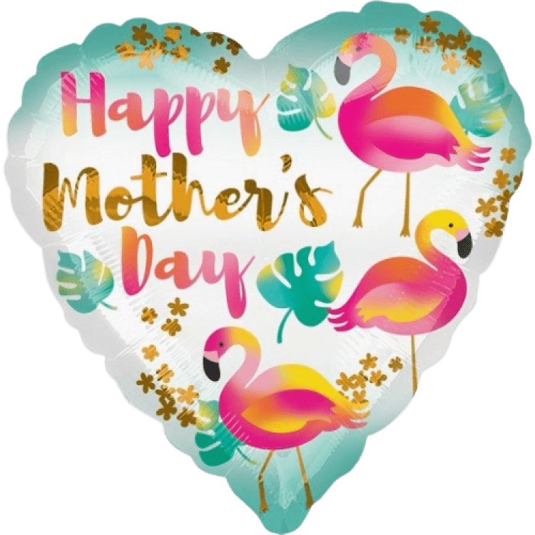 Happy Mother's Day Flamingos - 18 inch