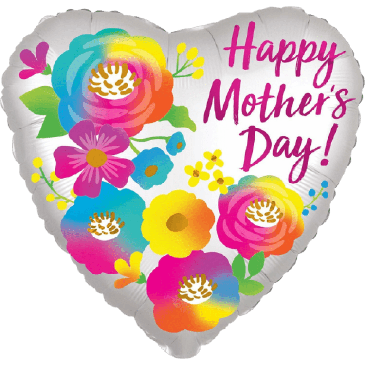 Happy Mother's Day Heart Flower