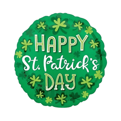 Happy St. patrick's day! Circle balloon (2)