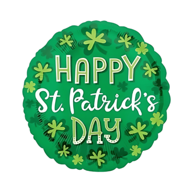 Happy St. patrick's day! Circle balloon (2)