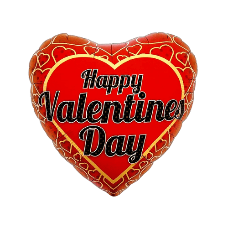 Happy Valentine's Day Heart Shape