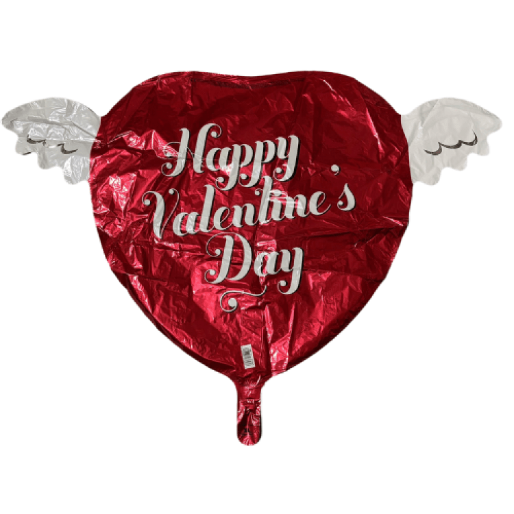 Happy Valentine's Day Heart with wings
