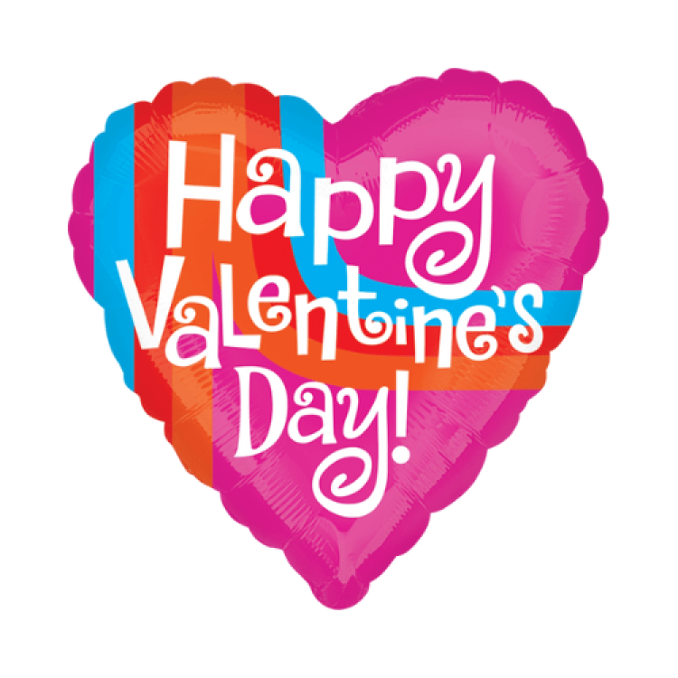 Happy Valentine's Day Word Heart Shape