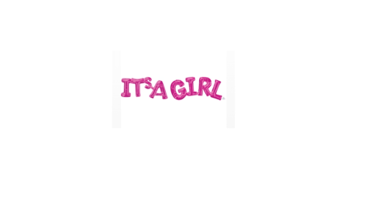 It's a Girl Pink Balloon