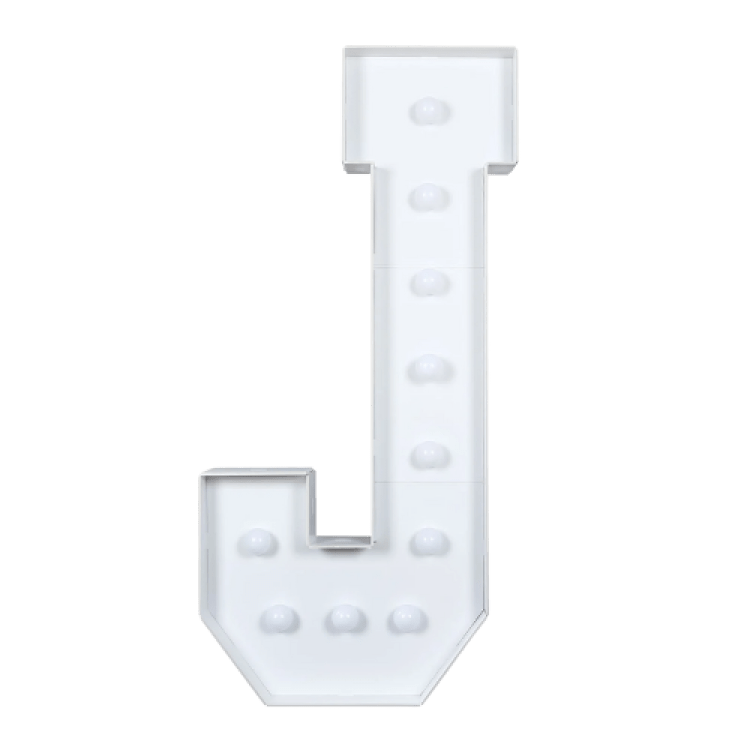 J Letter Lighted Marquee