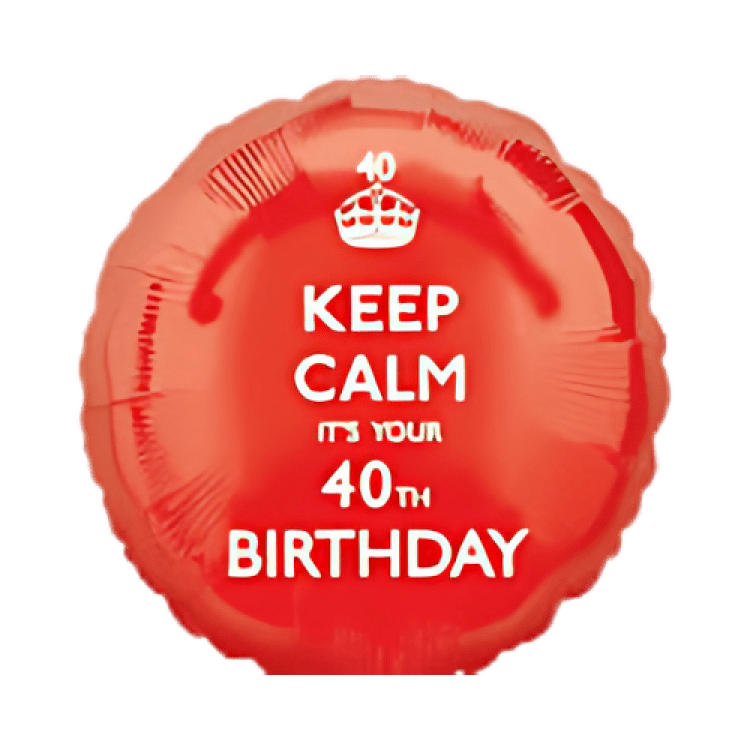 Keep Calm it's your 40th Bday