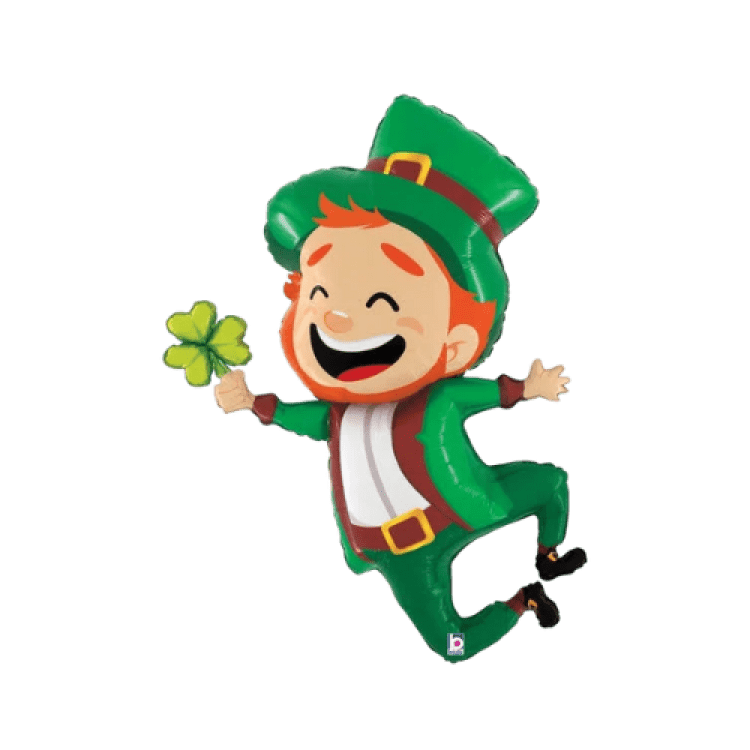 Leprechaun with three leaf clover