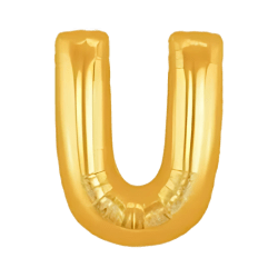Light Gold Letter U