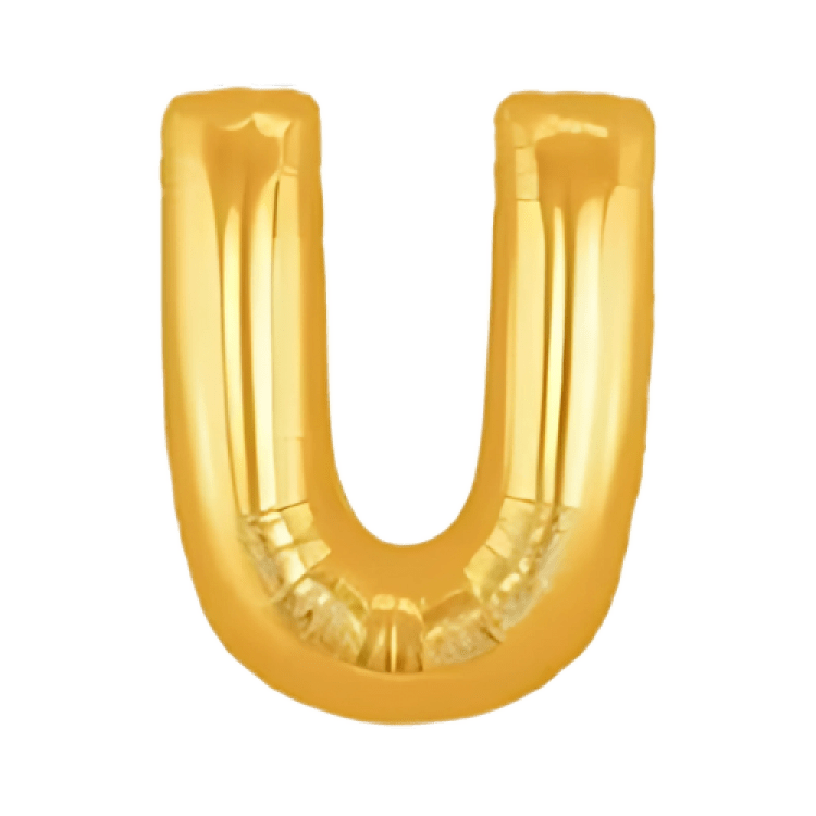 Light Gold Letter U
