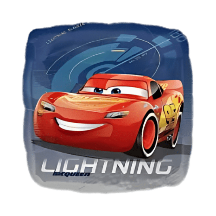 Lightning mcqueen cars square balloon