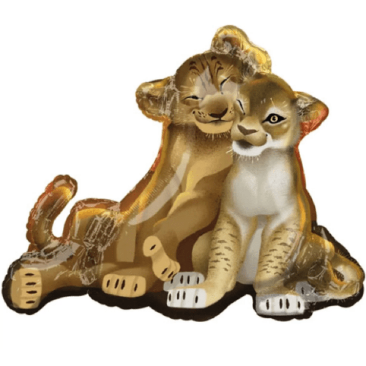 14-inch Lion Cub Duo Foil Balloon