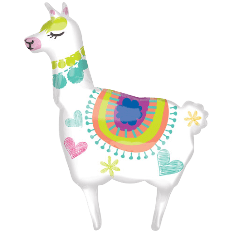 Llama SuperShape Foil Balloon - 41 inch