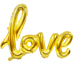 31 inch Love Gold Foil Balloon