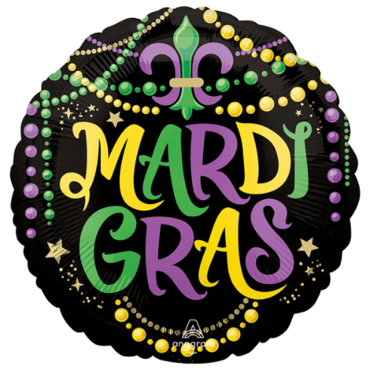 Mardi Gras Glittering Beads