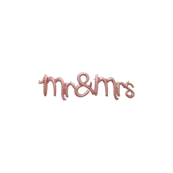 51 inch Mr. & Mrs Rose Gold Foil Balloon