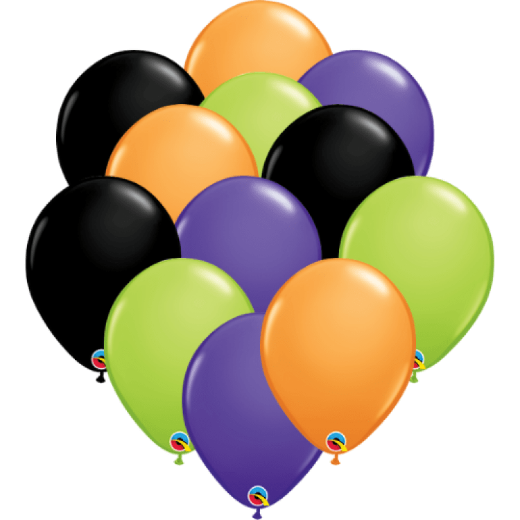 Halloween Balloon Dozen - Helium