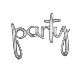 39 inch Party Silver Foil Balloon