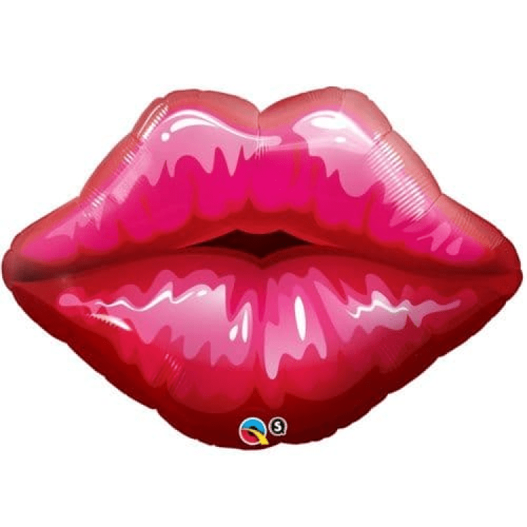 14-inch Pink Lips Foil Balloon