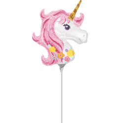 14-inch Pink Unicorn Foil Balloon