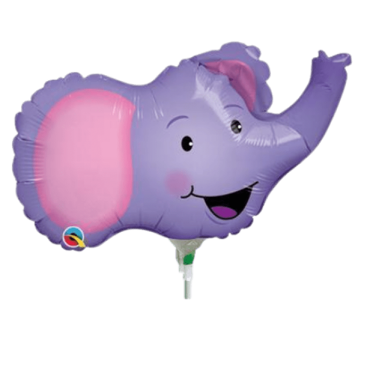 14-inch Purple Elephant Foil Balloon