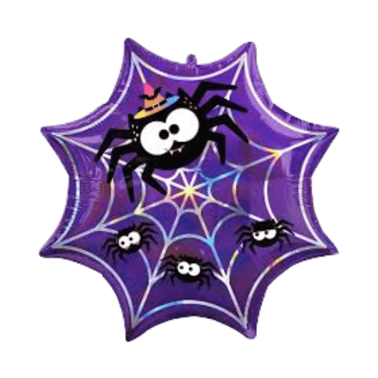 Purple spider web
