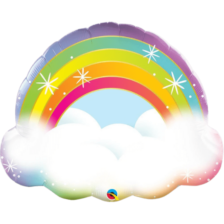 Rainbow with Cloud Foil Balloon 39 inch
