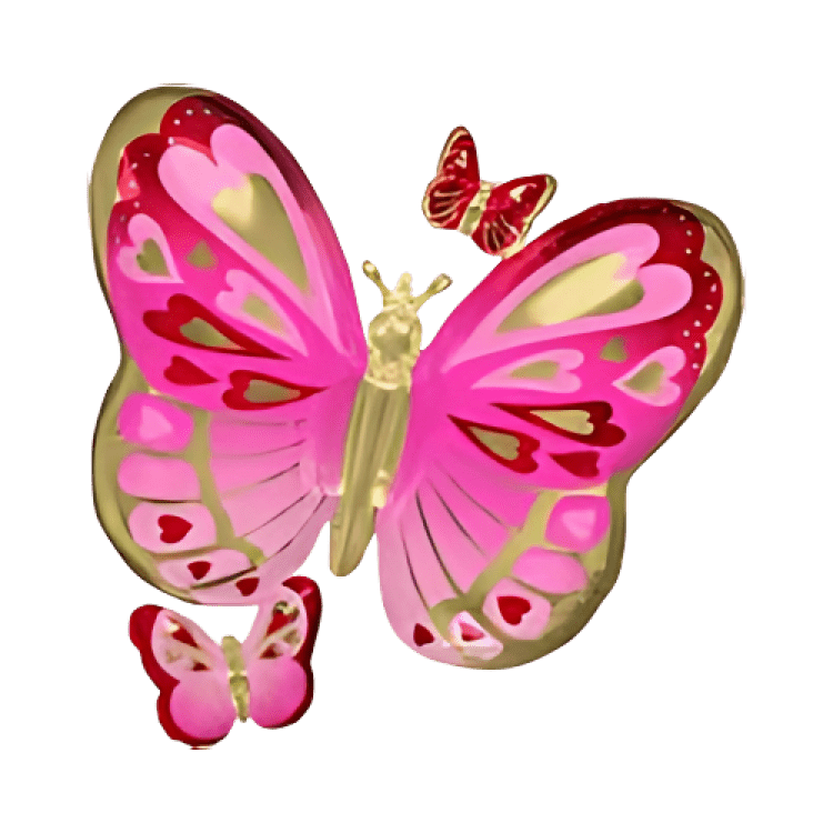 Red and Pink butterfly
