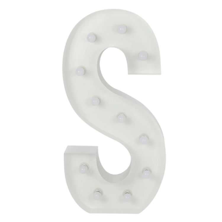 S Letter Lighted Marquee