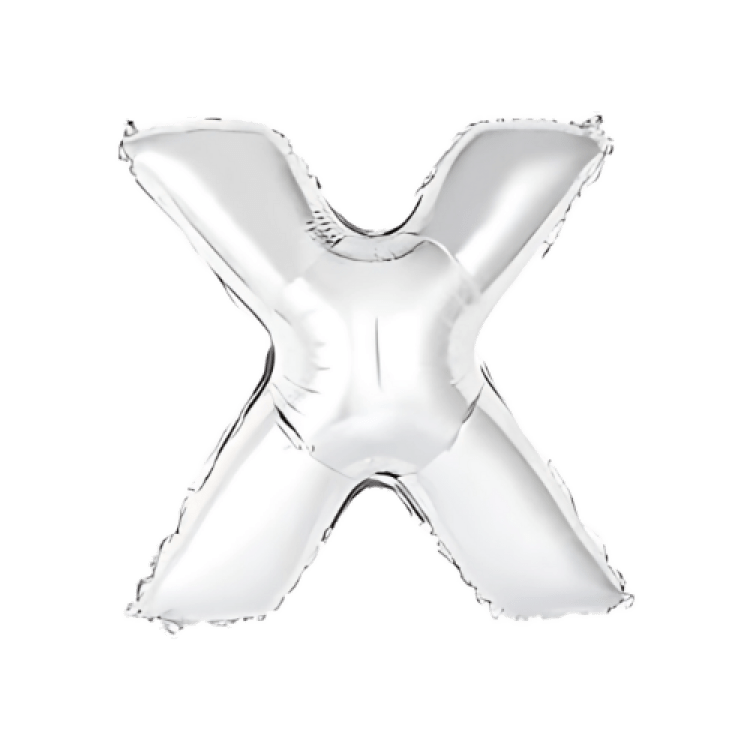 Silver Letter X