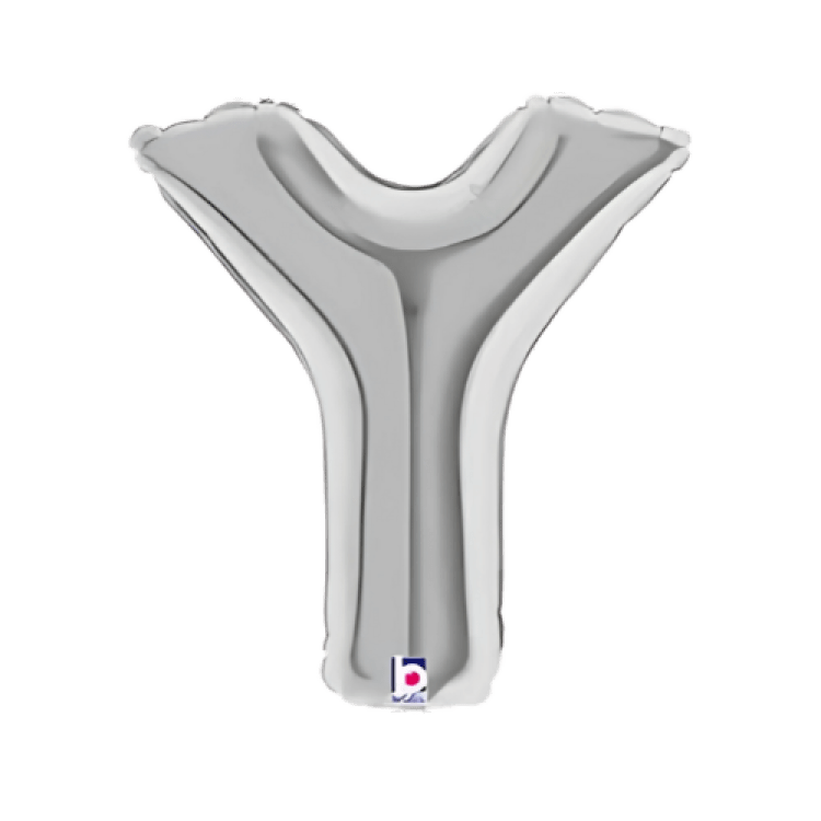 Silver Letter Y