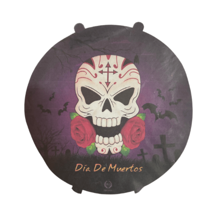 Skull with roses balloon