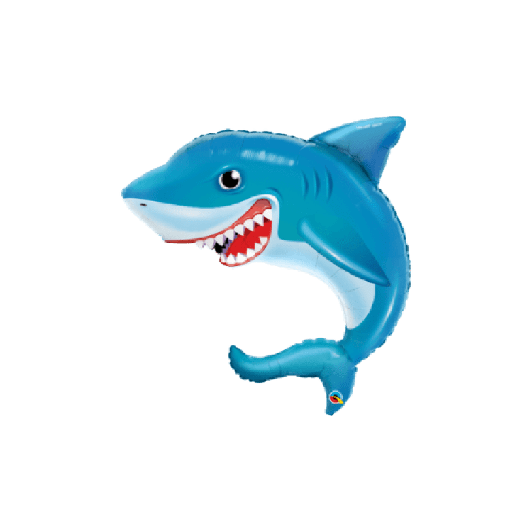 Smilin' Shark Foil Balloon - 36 inch