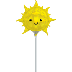 14-inch Smiling Sun Foil Balloon