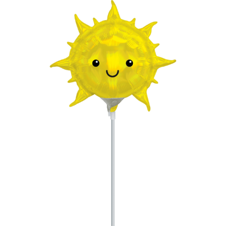 14-inch Smiling Sun Foil Balloon