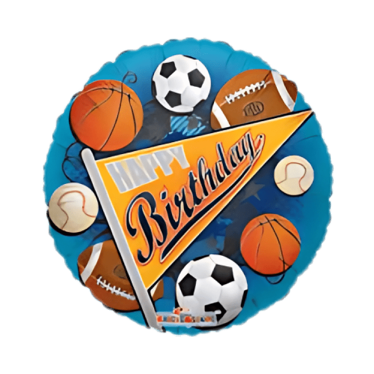 Sports Bday Blue