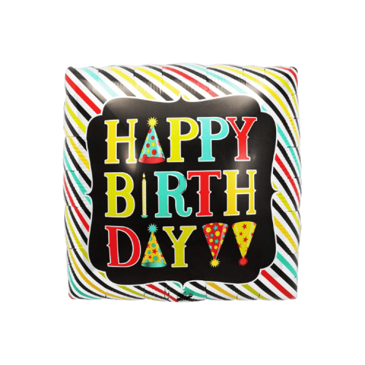 Square Stripe Bday