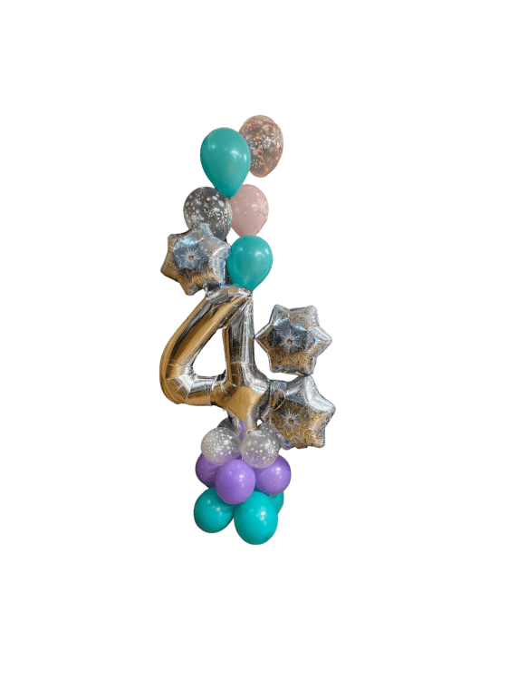 Themed Number Short Stack w/ Helium
