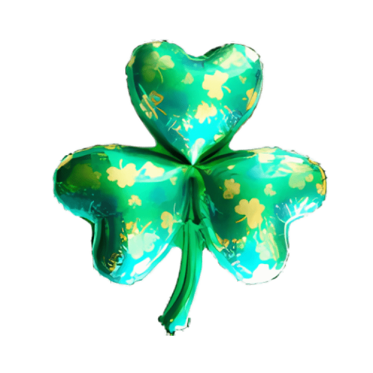 Three leaf clover balloon (2)