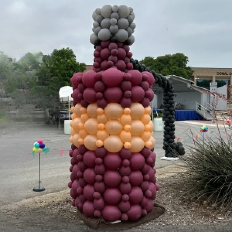 Wine Bottle Sculpture