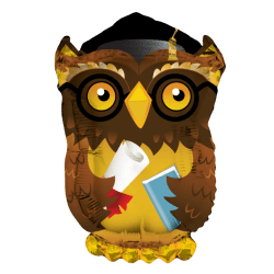 Wise Old Grad Owl Graduation Balloon