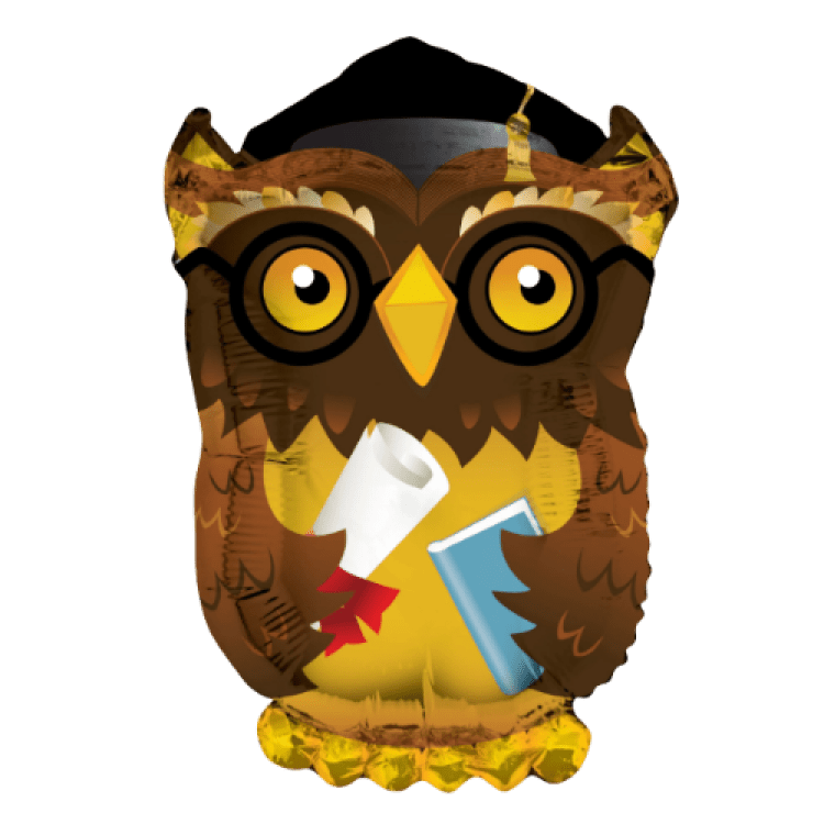 Wise Old Grad Owl Graduation Balloon