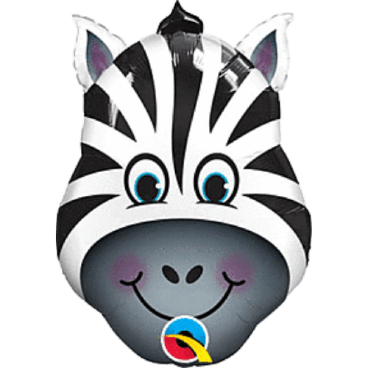 14-inch Zesty Zebra Balloon