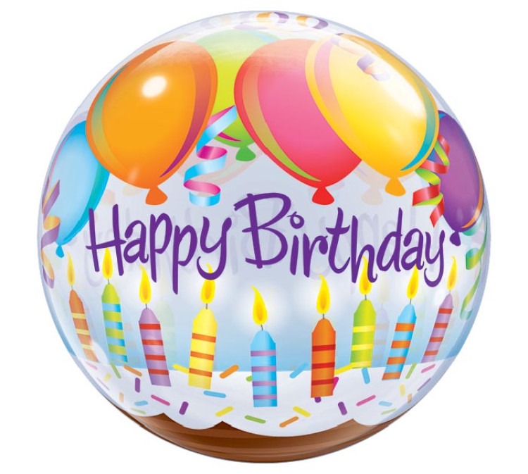 Candles Balloons Bubble