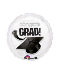 Congrats Grad black and white