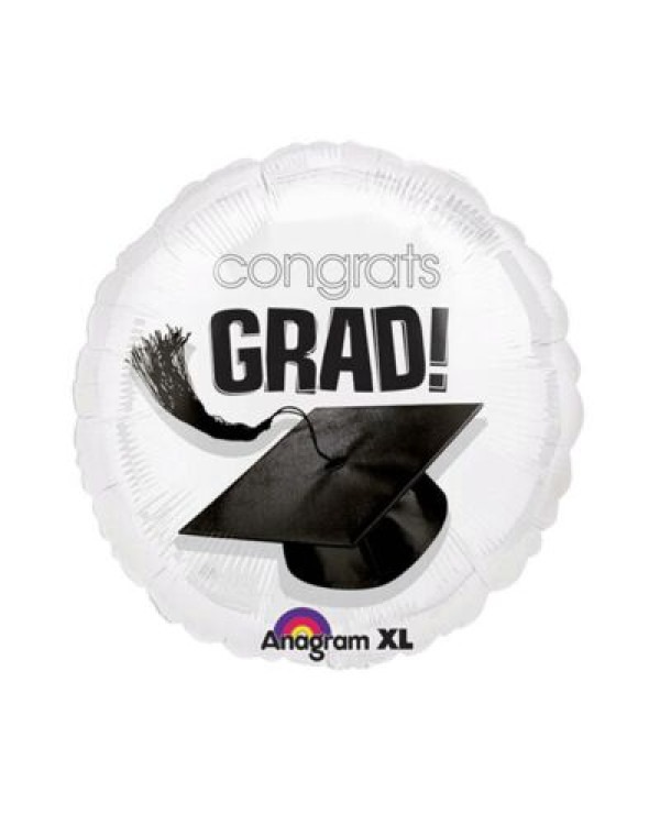 Congrats Grad black and white