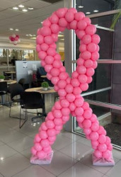 Breast Cancer Ribbon Sculpture