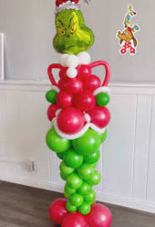 Grinch Column with foil head