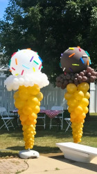 Balloon Ice Cream Cone Column