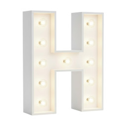 H Letter Lighted Marquee