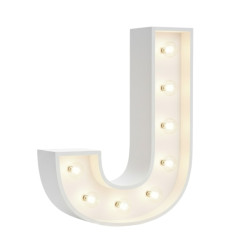 J Letter Lighted Marquee